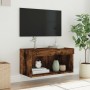 Mueble para TV con luces LED roble ahumado 60x30x30 cm en Muebles TV | Comprar online en Foru.es