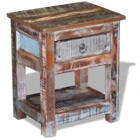 Side table with 1 drawer solid recycled wood 43x33x51 cm by vidaXL, Side tables - Ref: Foro24-243456, Price: 123,80 €, Discou...