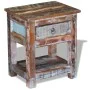 Side table with 1 drawer solid recycled wood 43x33x51 cm by vidaXL, Side tables - Ref: Foro24-243456, Price: 123,80 €, Discou...