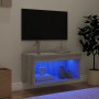 Mueble para TV con luces LED gris Sonoma 60x30x30 cm en Muebles TV | Comprar online en Foru.es