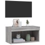 Mueble para TV con luces LED gris Sonoma 60x30x30 cm en Muebles TV | Comprar online en Foru.es