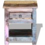 Mesa auxiliar con 1 cajón madera maciza reciclada 43x33x51 cm de vidaXL, Mesas auxiliares - Ref: Foro24-243456, Precio: 125,7...