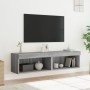 Muebles de TV con luces LED 2 uds gris Sonoma 60x30x30 cm en Muebles TV | Comprar online en Foru.es