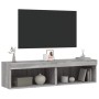 Muebles de TV con luces LED 2 uds gris Sonoma 60x30x30 cm en Muebles TV | Comprar online en Foru.es