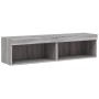 Muebles de TV con luces LED 2 uds gris Sonoma 60x30x30 cm en Muebles TV | Comprar online en Foru.es