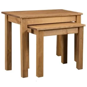 Stackable tables 2 units solid pine wood Panama Range by vidaXL, Side tables - Ref: Foro24-282676, Price: 62,71 €, Discount: %