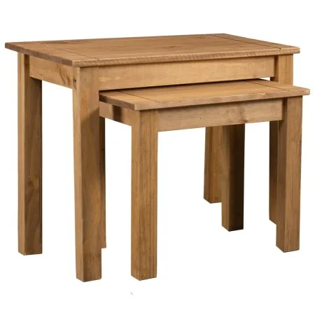 Stackable tables 2 units solid pine wood Panama Range by vidaXL, Side tables - Ref: Foro24-282676, Price: 62,71 €, Discount: %