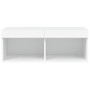 Mueble para TV con luces LED blanco 80x30x30 cm en Muebles TV | Comprar online en Foru.es