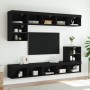 Mueble para TV con luces LED negro 80x30x30 cm en Muebles TV | Comprar online en Foru.es