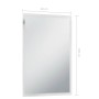 Espejo de pared de baño con LED 60x100 cm en Espejos | Comprar online en Foru.es