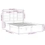 Estructura de cama de madera maciza blanca 140x200 cm de vidaXL, Camas y somieres - Ref: Foro24-3105796, Precio: 122,91 €, De...