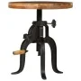 Mesa auxiliar madera reciclada y hierro fundido 45x(45-62) cm de vidaXL, Mesas auxiliares - Ref: Foro24-247588, Precio: 163,7...