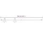 Beschlagsatz für Schiebetüren aus weißem Stahl 183 cm von vidaXL, Türrahmen - Ref: Foro24-151703, Preis: 71,24 €, Rabatt: %