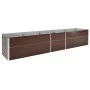 Arriate de jardín de acero galvanizado marrón 400x80x77 cm de vidaXL, Maceteros y jardineras - Ref: Foro24-47062, Precio: 139...