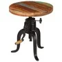 Mesa auxiliar madera reciclada y hierro fundido 45x(45-62) cm de vidaXL, Mesas auxiliares - Ref: Foro24-247588, Precio: 163,7...