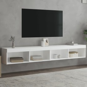 Muebles de TV con luces LED 2 uds blanco 100x30x30 cm en Muebles TV | Comprar online en Foru.es