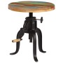 Mesa auxiliar madera reciclada y hierro fundido 45x(45-62) cm de vidaXL, Mesas auxiliares - Ref: Foro24-247588, Precio: 168,0...