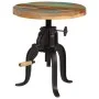 Mesa auxiliar madera reciclada y hierro fundido 45x(45-62) cm de vidaXL, Mesas auxiliares - Ref: Foro24-247588, Precio: 163,7...