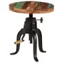 Side table made of recycled wood and cast iron 45x(45-62) cm by vidaXL, Side tables - Ref: Foro24-247588, Price: 163,79 €, Di...