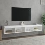 Muebles de TV con luces LED 2 uds blanco 100x30x30 cm en Muebles TV | Comprar online en Foru.es