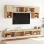 Mueble para TV con luces LED roble Sonoma 100x30x30 cm en Muebles TV | Comprar online en Foru.es