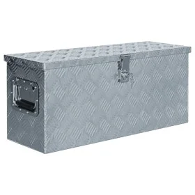 Aluminum box 76.5x26.5x33 cm cm silver by vidaXL, Toolboxes - Ref: Foro24-142938, Price: 162,37 €, Discount: %