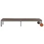 Tumbona con ruedas ratán sintético marrón de vidaXL, Tumbonas - Ref: Foro24-43974, Precio: 146,23 €, Descuento: %