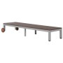 Tumbona con ruedas ratán sintético marrón de vidaXL, Tumbonas - Ref: Foro24-43974, Precio: 148,55 €, Descuento: %