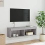 Mueble para TV con luces LED gris Sonoma 100x30x30 cm en Muebles TV | Comprar online en Foru.es