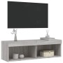Mueble para TV con luces LED gris Sonoma 100x30x30 cm en Muebles TV | Comprar online en Foru.es