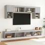 Muebles de TV con luces LED 2 uds gris Sonoma 100x30x30 cm en Muebles TV | Comprar online en Foru.es