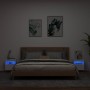 Muebles de TV de pared con luces LED 2 uds blanco 40x30x40 cm en Muebles TV | Comprar online en Foru.es