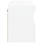 Mueble de TV de pared con luces LED blanco 60x30x40 cm en Muebles TV | Comprar online en Foru.es