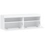 Muebles de TV de pared con luces LED 2 uds blanco 60x30x40 cm en Muebles TV | Comprar online en Foru.es