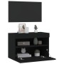 Mueble de TV de pared con luces LED negro 60x30x40 cm en Muebles TV | Comprar online en Foru.es