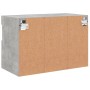 Mueble de TV de pared con luces LED gris hormigón 60x30x40 cm en Muebles TV | Comprar online en Foru.es