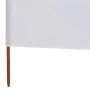 Paravientos de playa de 3 paneles de tela 400x120 cm blanco de vidaXL, Sombrillas - Ref: Foro24-44539, Precio: 35,36 €, Descu...