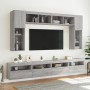 Mueble de TV de pared con luces LED gris Sonoma 60x30x40 cm en Muebles TV | Comprar online en Foru.es