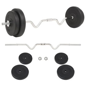 Juego de pesas 30 kg de vidaXL, Peso libre - Ref: Foro24-91399, Precio: 81,30 €, Descuento: %