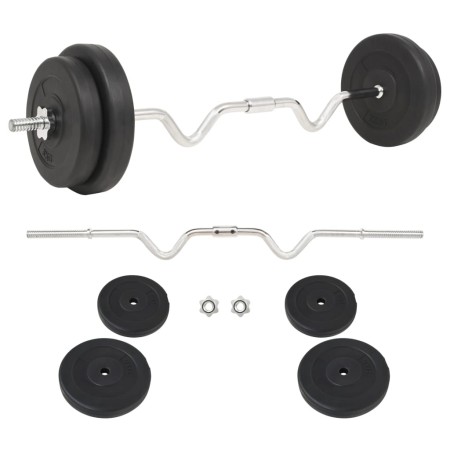 Juego de pesas 30 kg de vidaXL, Peso libre - Ref: Foro24-91399, Precio: 81,30 €, Descuento: %