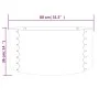 Jardinera de acero con recubrimiento polvo marrón 80x80x36 cm de vidaXL, Maceteros y jardineras - Ref: Foro24-318855, Precio:...