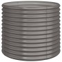 Jardinera de acero con recubrimiento en polvo gris 80x80x68 cm de vidaXL, Maceteros y jardineras - Ref: Foro24-318859, Precio...