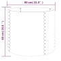 Jardinera acero con recubrimiento polvo antracita 80x80x68 cm de vidaXL, Maceteros y jardineras - Ref: Foro24-318861, Precio:...