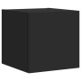 Muebles de TV de pared con luces LED 2 uds negro 30,5x35x30 cm en Muebles TV | Comprar online en Foru.es