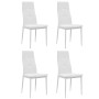 Sillas de comedor 4 unidades cuero sintético blanco de vidaXL, Sillas de comedor - Ref: Foro24-246190, Precio: 165,10 €, Desc...
