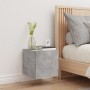 Mueble de TV de pared con luces LED gris hormigón 30,5x35x30 cm en Muebles TV | Comprar online en Foru.es