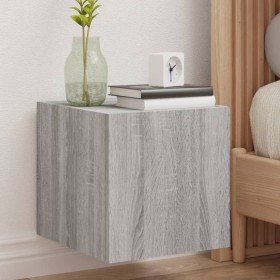 Muebles TV pared con luces LED 2 uds gris Sonoma 30,5x35x30 cm en Muebles TV | Comprar online en Foru.es