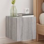 Muebles TV pared con luces LED 2 uds gris Sonoma 30,5x35x30 cm en Muebles TV | Comprar online en Foru.es