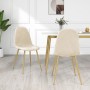 Sillas de comedor 2 unidades terciopelo blanco crema de vidaXL, Sillas de comedor - Ref: Foro24-325677, Precio: 151,90 €, Des...