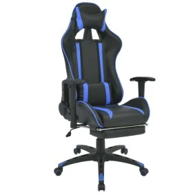 Silla de oficina racing reclinable con reposapiés azul de vidaXL, Sillas de oficina - Ref: Foro24-20166, Precio: 229,88 €, De...